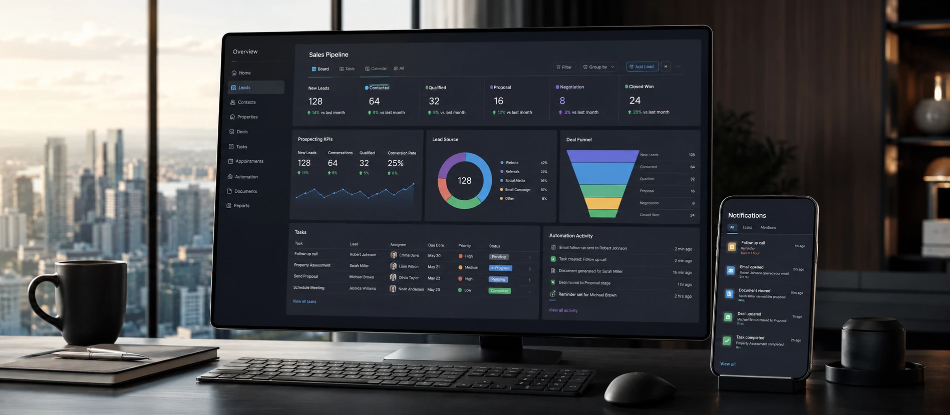CRM & Automatisation : visuel principal